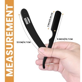 Utopia Care Professional Straight Razor for Men, Barber Straight Edge Razor Safety with 100 Pack Blades, Black Utopia Care Professional Straight Razor for Men, Barber Straight Edge Razor Safety with 100 Pack Blades, Black
