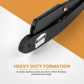Utopia Care Professional Straight Razor for Men, Barber Straight Edge Razor Safety with 100 Pack Blades, Black Utopia Care Professional Straight Razor for Men, Barber Straight Edge Razor Safety with 100 Pack Blades, Black