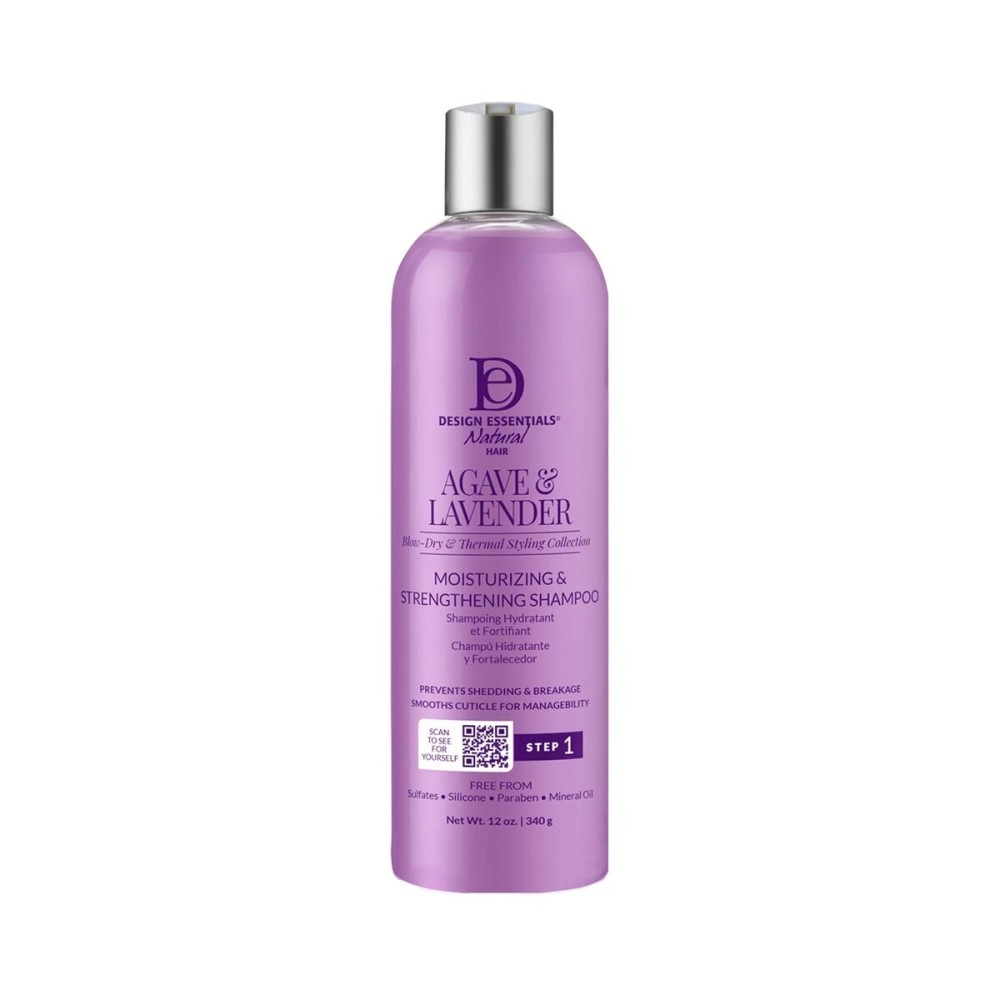 Design Essentials Agave & Lavender Moisturizing Hair Bath, Sulfate-Free Shampoo- Blow-Dry & Silk Press Collection - 12oz Design Essentials Agave & Lavender Moisturizing Hair Bath, Sulfate-Free Shampoo- Blow-Dry & Silk Press Collection - 12oz