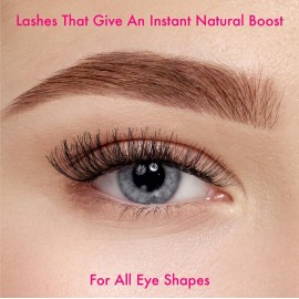 i-ENVY 5 Pairs Demi Wispies False Lashes (1 Pack), Premium Quality 100% Human Hair, Fluffy Feathered Eyelashes With Volume & Curl, Natural Look, Lightweight, Comfortable, Reusable for Everyday Wear