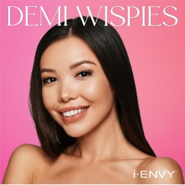 i-ENVY 5 Pairs Demi Wispies False Lashes (1 Pack), Premium Quality 100% Human Hair, Fluffy Feathered Eyelashes With Volume & Curl, Natural Look, Lightweight, Comfortable, Reusable for Everyday Wear