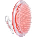 Dylonic Exfoliating Brush for Ingrown Hair and Razor Bump Prevention - Gentle Pre-Shave Exfoliator for Silky Smooth Skin on Face, Legs, Bikini Line - Ideal Orange, 4x3-Inch