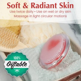 Dylonic Exfoliating Brush for Ingrown Hair and Razor Bump Prevention - Gentle Pre-Shave Exfoliator for Silky Smooth Skin on Face, Legs, Bikini Line - Ideal Orange, 4x3-Inch Dylonic Exfoliating Brush for Ingrown Hair and Razor Bump Prevention - Gentle Pre-Shave Exfoliator for Silky Smooth Skin on Face, Legs, Bikini Line - Ideal Orange, 4x3-Inch