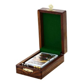 Indian Glance Cribbage Board Game With Storage Unique Metal Pegs And Playing Cards Game Gift Set Box Indian Glance Cribbage Board Game With Storage Unique Metal Pegs And Playing Cards Game Gift Set Box