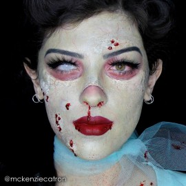 Mehron Makeup Liquid Latex | SFX Makeup | Halloween | Latex Glue for Skin | Prosthetic Glue 4.5 fl oz (133 ml) (Zombie Flesh)