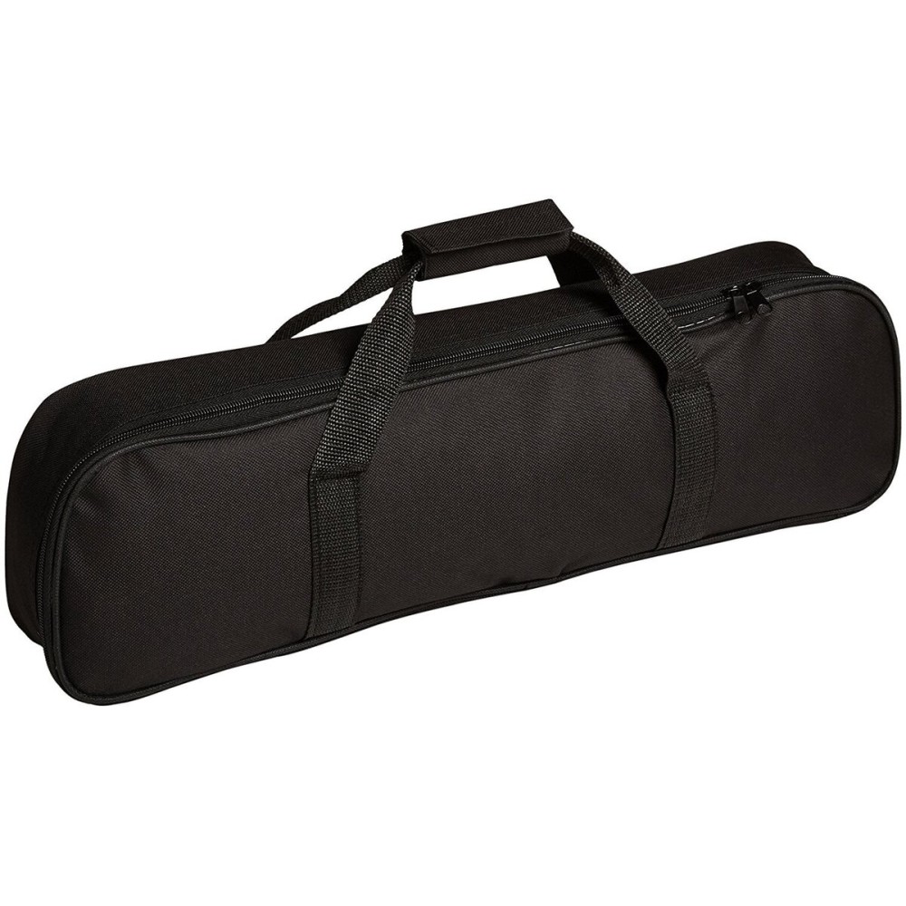 WE Games Black Tournament Chess Bag, Durable Carrying Case for Roll Up Chess Sets, Fits 20 inch Roll Up Chessboard & 34 Chessmen, Lightweight Board Game Bag for Travel