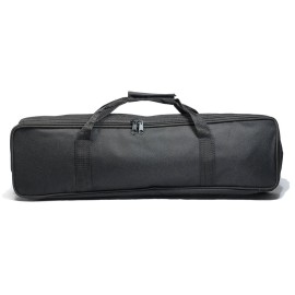 WE Games Black Tournament Chess Bag, Durable Carrying Case for Roll Up Chess Sets, Fits 20 inch Roll Up Chessboard & 34 Chessmen, Lightweight Board Game Bag for Travel
