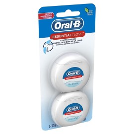 Oral-B EssentialFloss Cavity Defense Dental Floss, 50 M, 2 Pack Oral-B EssentialFloss Cavity Defense Dental Floss, 50 M, 2 Pack