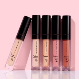 e.l.f. Lip Plumping Gloss, Hydrating, Nourishing, Invigorating, High-Shine, Plumps, Volumizes, Cools, Soothes, Sparkling Ros, Shimmer, 0.09 Oz e.l.f. Lip Plumping Gloss, Hydrating, Nourishing, Invigorating, High-Shine, Plumps, Volumizes, Cools, Soothes, Sparkling Ros, Shimmer, 0.09 Oz