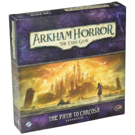 Fantasy Flight Games Arkham Horror The Card Game Path to Carcosa Deluxe EXPANSION - Uncover Madness and Mystery! Cooperative Living Card Game, Ages 14+, 1-4 Players, 1-2 Hour Playtime