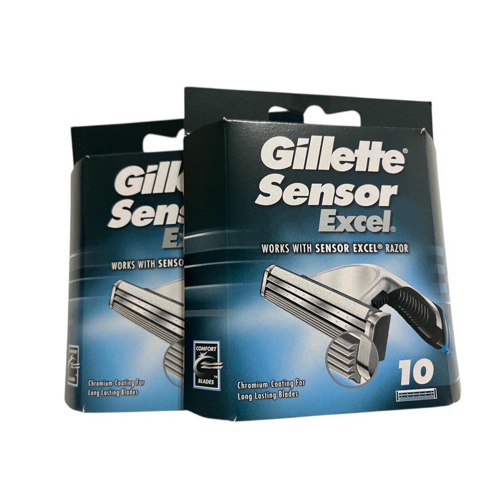 Gillette Sensor Excel Cartridges - 10 ct, Pack of 2 Gillette Sensor Excel Cartridges - 10 ct, Pack of 2