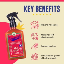 Lola From Rio - Rapunzel Milk Spray for Women - Hydrating Leave-In Conditioner & Detangler - Lightweight Moisturizing Hair Treatment for Dry, Damaged Hair - 8.45 fl oz Lola From Rio - Rapunzel Milk Spray for Women - Hydrating Leave-In Conditioner & Detangler - Lightweight Moisturizing Hair Treatment for Dry, Damaged Hair - 8.45 fl oz