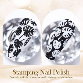 Born Pretty Nail Art Stamping Polish White Black Manicure Image Stamp Polish Set Print Polish Varnish 2 Bottles Born Pretty Nail Art Stamping Polish White Black Manicure Image Stamp Polish Set Print Polish Varnish 2 Bottles