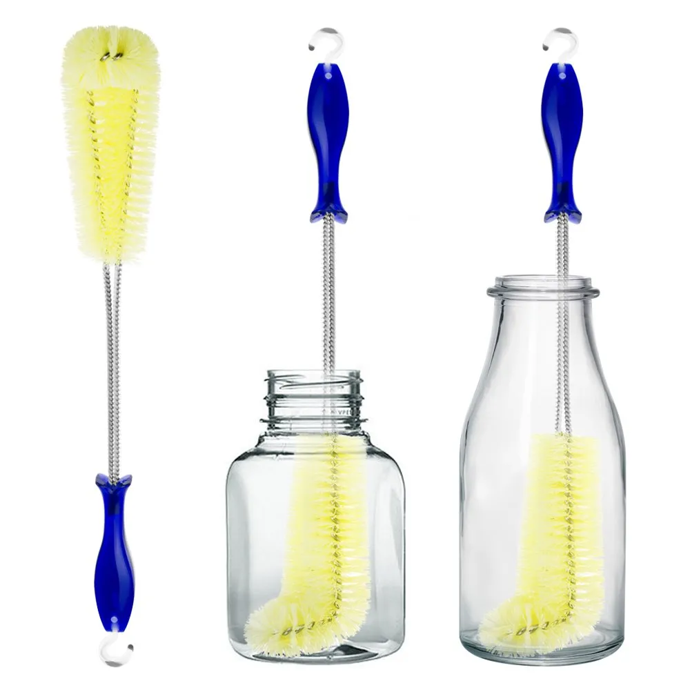 Long Bottle Brush Cleaner -16 Bottle Cleaning Brush Flexional Water Bottle Cleaner Washer Tool for Water Bottles,Cup,Tumblers or Wine Stemware Long Bottle Brush Cleaner -16 Bottle Cleaning Brush Flexional Water Bottle Cleaner Washer Tool for Water Bottles,Cup,Tumblers or Wine Stemware