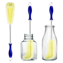Long Bottle Brush Cleaner -16 Bottle Cleaning Brush Flexional Water Bottle Cleaner Washer Tool for Water Bottles,Cup,Tumblers or Wine Stemware