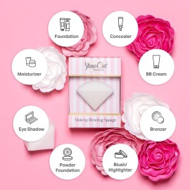 StansOut Makeup Blending Sponge, Memory Foam Blender for Liquid, Cream & Powder Foundations, No Water Needed, Airbrush Finish, Flawless Application