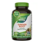Nature\'s Way Ginger Root, Promotes Digestive Comfort*, Reduces Motion-Related Nausea*, 1,100 mg Per 2-capsule Serving, Non-GMO Project Verified, Vegan, 240 Capsules