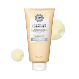 IT Cosmetics Confidence in a Cleanser - Hydrating Face Wash With Hyaluronic Acid & Ceramides - Supports Skin Barrier - Removes Makeup, Oil, and SPF - All Skin Types IT Cosmetics Confidence in a Cleanser - Hydrating Face Wash With Hyaluronic Acid & Ceramides - Supports Skin Barrier - Removes Makeup, Oil, and SPF - All Skin Types