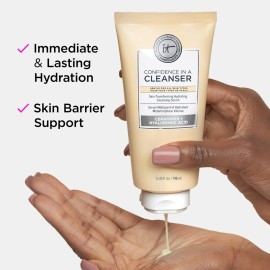 IT Cosmetics Confidence in a Cleanser - Hydrating Face Wash With Hyaluronic Acid & Ceramides - Supports Skin Barrier - Removes Makeup, Oil, and SPF - All Skin Types
