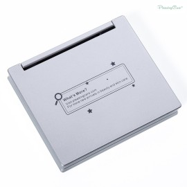 Makeup Mirror with Facial Oil Blotting Paper Sheets - Green Tea 100 Counts, Silver Compact Folding Cosmetic Travel Mirror Makeup Mirror with Facial Oil Blotting Paper Sheets - Green Tea 100 Counts, Silver Compact Folding Cosmetic Travel Mirror