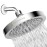 SparkPod Shower Head - High Pressure Rain - Premium Quality Luxury Design - 1-Min Install - Easy Clean Adjustable Replacement for Your Bathroom Shower Heads (Luxury Polished Chrome, 6 Inch Round)
