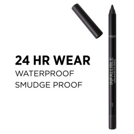 L\'Oreal Paris Cosmetics Infallible Pro-Last Waterproof Pencil Eyeliner, Black, 0.042 Ounce,1 Count L\'Oreal Paris Cosmetics Infallible Pro-Last Waterproof Pencil Eyeliner, Black, 0.042 Ounce,1 Count