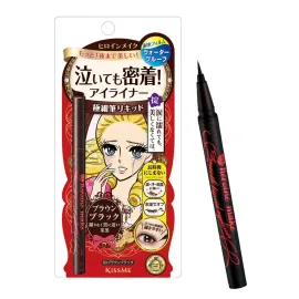 Heroine Make by KISSME Waterproof Smooth Liquid Eyeliner, Japanese Eye Makeup for Smudge-free, Super Keep Brown Black Heroine Make by KISSME Waterproof Smooth Liquid Eyeliner, Japanese Eye Makeup for Smudge-free, Super Keep Brown Black