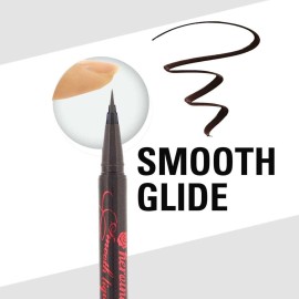 Heroine Make by KISSME Waterproof Smooth Liquid Eyeliner, Japanese Eye Makeup for Smudge-free, Super Keep Brown Black Heroine Make by KISSME Waterproof Smooth Liquid Eyeliner, Japanese Eye Makeup for Smudge-free, Super Keep Brown Black