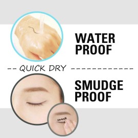 Heroine Make by KISSME Waterproof Smooth Liquid Eyeliner, Japanese Eye Makeup for Smudge-free, Super Keep Brown Black Heroine Make by KISSME Waterproof Smooth Liquid Eyeliner, Japanese Eye Makeup for Smudge-free, Super Keep Brown Black