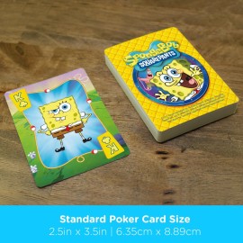 AQUARIUS SpongeBob Playing Cards - SpongeBob SquarePants Themed Deck of Cards for Your Favorite Card Games - Officially Licensed SpongeBob Merchandise & Collectibles