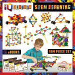 IQ BUILDER | STEM Learning Toys | Creative Construction Engineering | Fun Educational Building Set for Boys & Girls Ages 3-10 | Top Blocks Game Kit