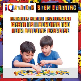 IQ BUILDER | STEM Learning Toys | Creative Construction Engineering | Fun Educational Building Set for Boys & Girls Ages 3-10 | Top Blocks Game Kit
