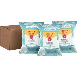 Burt\'s Bees Coconut & Lotus Face Wipes, for All Skin Types, Micellar Makeup Remover & Facial Cleansing Towelettes, 30 Ct. (3-Pack) Burt\'s Bees Coconut & Lotus Face Wipes, for All Skin Types, Micellar Makeup Remover & Facial Cleansing Towelettes, 30 Ct. (3-Pack)