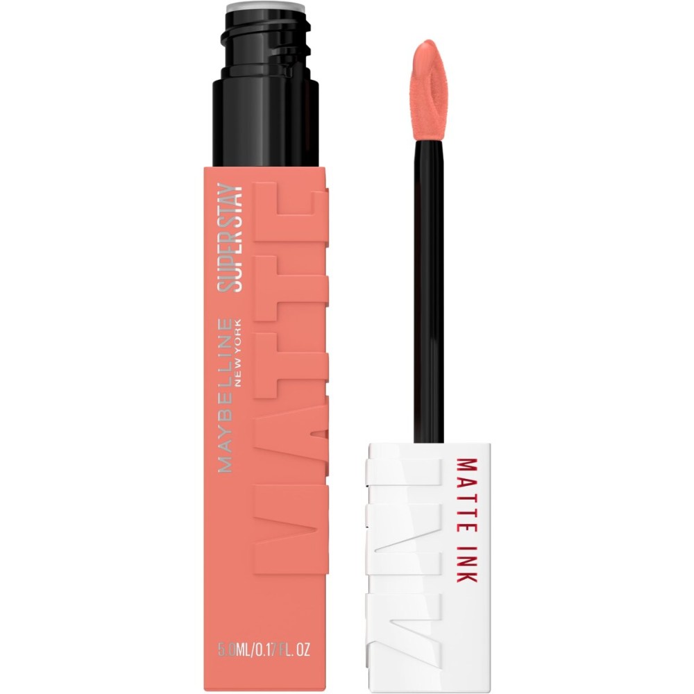 Maybelline Super Stay Matte Ink Liquid Lipstick Makeup, Long Lasting High Impact Color, Up to 16H Wear, Poet, Light Rosey Nude, 1 Count, Packaging May Vary Maybelline Super Stay Matte Ink Liquid Lipstick Makeup, Long Lasting High Impact Color, Up to 16H Wear, Poet, Light Rosey Nude, 1 Count, Packaging May Vary