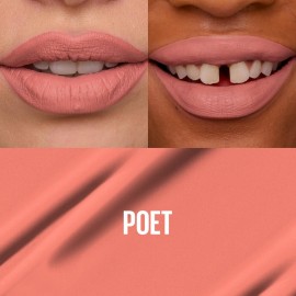 Maybelline Super Stay Matte Ink Liquid Lipstick Makeup, Long Lasting High Impact Color, Up to 16H Wear, Poet, Light Rosey Nude, 1 Count, Packaging May Vary Maybelline Super Stay Matte Ink Liquid Lipstick Makeup, Long Lasting High Impact Color, Up to 16H Wear, Poet, Light Rosey Nude, 1 Count, Packaging May Vary