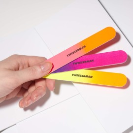 Tweezerman Piece Neon Hot Nail Files, Assorted 3 Count Tweezerman Piece Neon Hot Nail Files, Assorted 3 Count