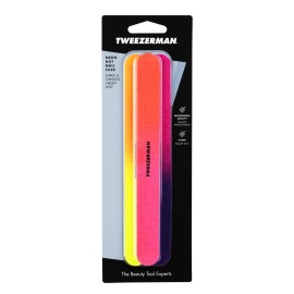 Tweezerman Piece Neon Hot Nail Files, Assorted 3 Count Tweezerman Piece Neon Hot Nail Files, Assorted 3 Count