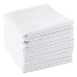 Men\'s Handkerchiefs 100% Soft Cotton White Hankie Hankerchieves Men\'s Handkerchiefs 100% Soft Cotton White Hankie Hankerchieves