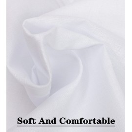 Men\'s Handkerchiefs 100% Soft Cotton White Hankie Hankerchieves