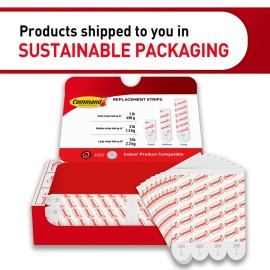 Command Damage Free Hanging Strips for Large Wall Hooks, Removable Adhesive, No Tools, 20 White Strips Command Damage Free Hanging Strips for Large Wall Hooks, Removable Adhesive, No Tools, 20 White Strips
