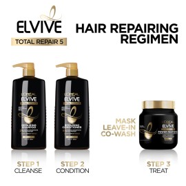 L\'Oreal Paris Elvive Total Repair 5 Repairing Conditioner for Damaged Hair Conditioner with Protein and Ceramide for Strong Silky Shiny Healthy Renewed Hair 28 Fl Oz