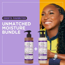 Carol\'s Daughter Black Vanilla Sulfate Free Shampoo and Conditioner Set for Curly, Wavy or Natural Hair, Moisturizing Hair Care for Dry, Damaged Split Ends, 1 Kit