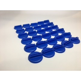 Baseball Card Stand Holder for Trading Cards, Place Cards, Business Cards, Football Cards, Basketball Cards, Hockey Cards, and Board Game Cards: Display 30 Cards with Blue Round Card Stands Baseball Card Stand Holder for Trading Cards, Place Cards, Business Cards, Football Cards, Basketball Cards, Hockey Cards, and Board Game Cards: Display 30 Cards with Blue Round Card Stands