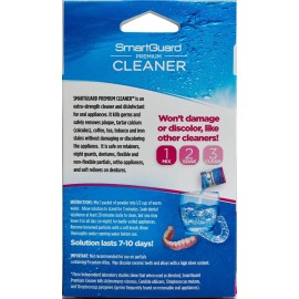SmartGuard Premium Cleaner Crystals -(110 Cleanings)- Removes Stain, Plaque & Bad Odor from Dentures, Clear Braces, Mouth Guard, Night Guard & Retainers.