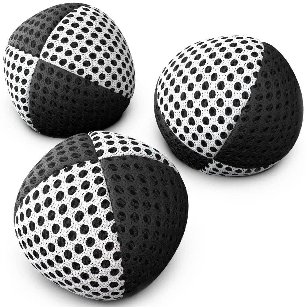 speevers Juggling Balls for Beginners and Professionals Set of 3, Juggling Bean Bags 14 Colors Available, 2 Layers of Net and Carry Case, Original Xballs Juggling Balls (Black - White, 4.2 oz) speevers Juggling Balls for Beginners and Professionals Set of 3, Juggling Bean Bags 14 Colors Available, 2 Layers of Net and Carry Case, Original Xballs Juggling Balls (Black - White, 4.2 oz)