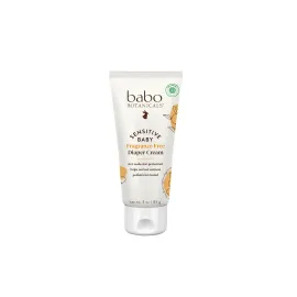 Babo Botanicals Sensitive Baby Fragrance-Free Diaper Cream - 25% Natural Zinc Oxide - Calendula, Shea & Cocoa Butter - EWG Verified - Vegan- From birth on