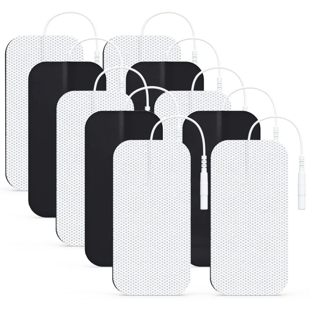 AUVON TENS Unit Pads 2X4 10 Pcs, 3rd Gen Latex-Free Rectangular Replacement Pads Electrode Patches with Upgraded Self-Stick Performance for Electrotherapy AUVON TENS Unit Pads 2X4 10 Pcs, 3rd Gen Latex-Free Rectangular Replacement Pads Electrode Patches with Upgraded Self-Stick Performance for Electrotherapy
