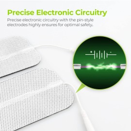 AUVON TENS Unit Pads 2X4 10 Pcs, 3rd Gen Latex-Free Rectangular Replacement Pads Electrode Patches with Upgraded Self-Stick Performance for Electrotherapy AUVON TENS Unit Pads 2X4 10 Pcs, 3rd Gen Latex-Free Rectangular Replacement Pads Electrode Patches with Upgraded Self-Stick Performance for Electrotherapy