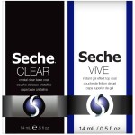 Seche Clear/Vive Base Coat and Gel Top Coat Duo Pack - Nail Strengthening & Long-Lasting High Shine, Top Coat Gel Nail Polish, Manicure Set, 14 mL Each