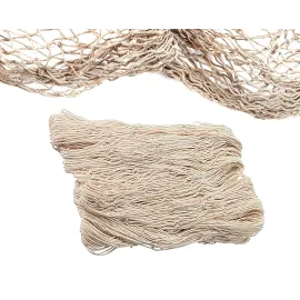 Natural Fish Net Party Decorations for Pirate Party, Hawaiian Party, Nautical Themed Cotton Fishnet Party Accessory